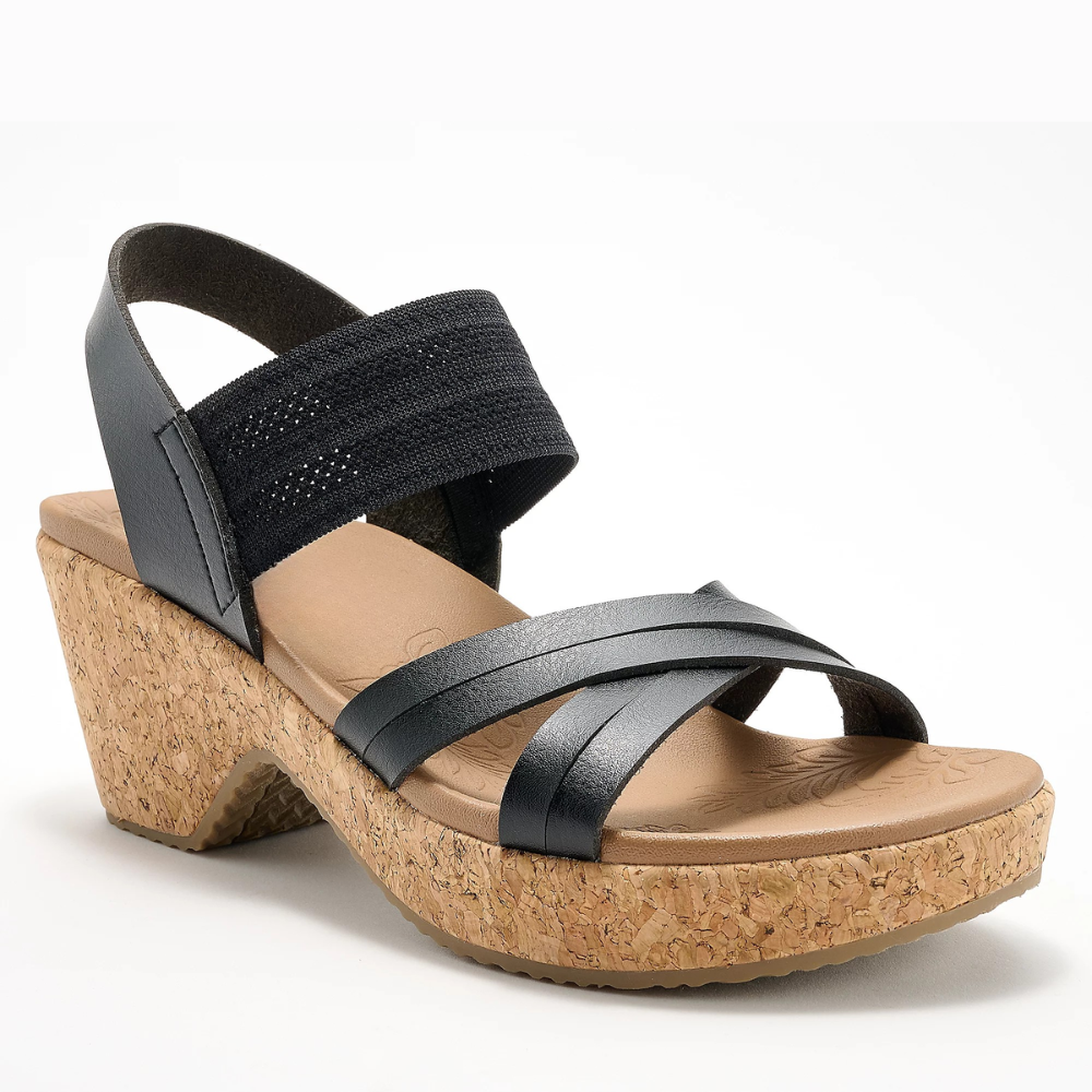 Brystol Corcho Cuña Sandalias – The Tacón That Doesn't Fight Back