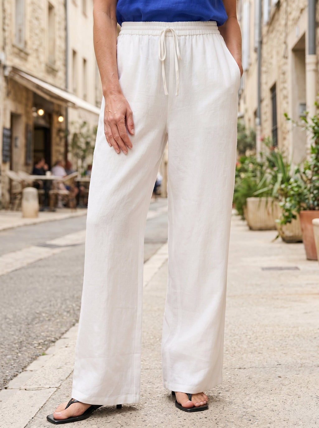 Pantalón clásico 100% lino LYON