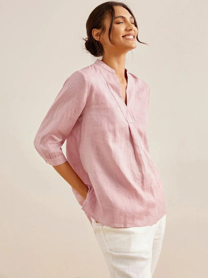 Camisa de vestir de lino 100% JOANNA