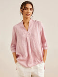 Camisa de vestir de lino 100% JOANNA