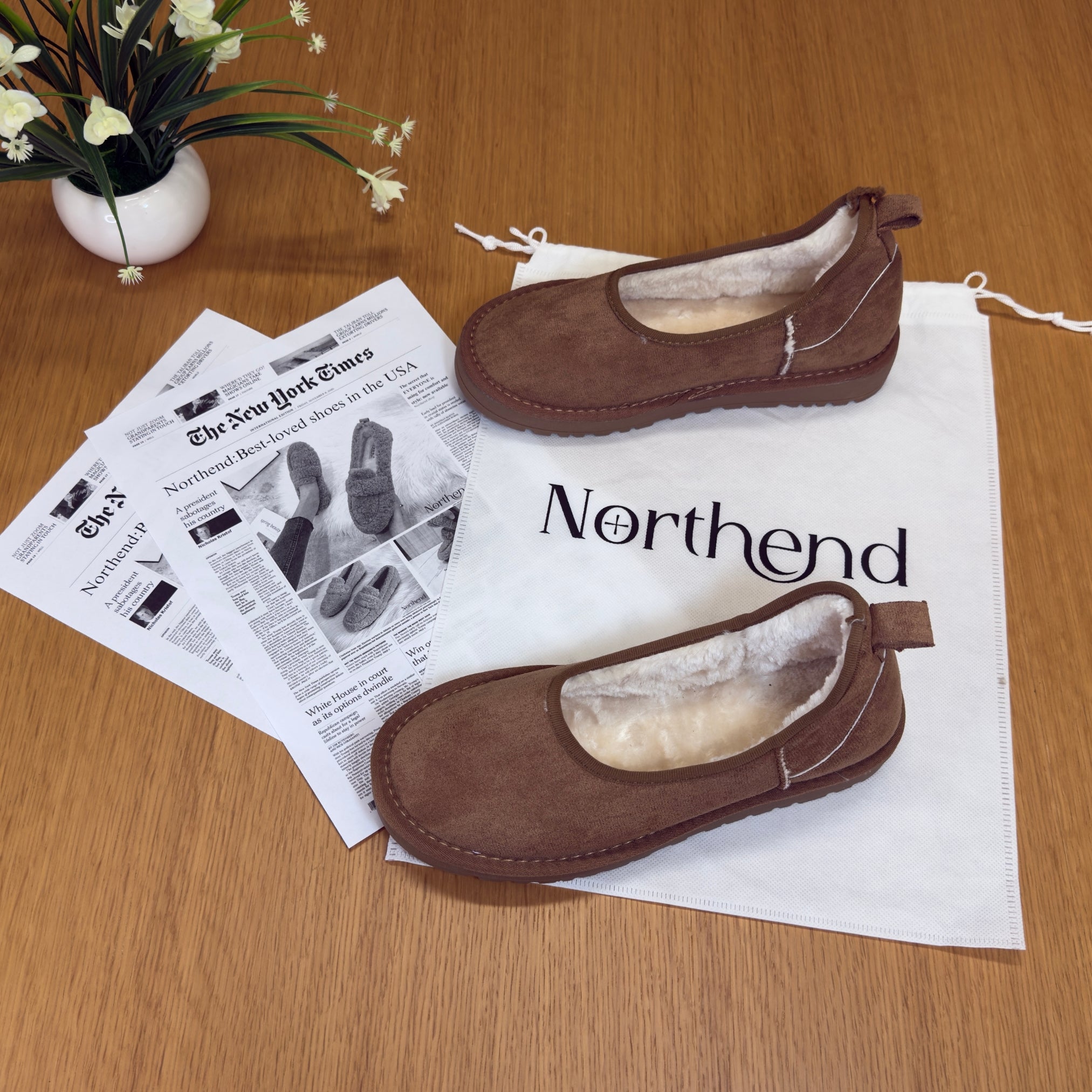 Cozy Snow Fur Loafers for Women