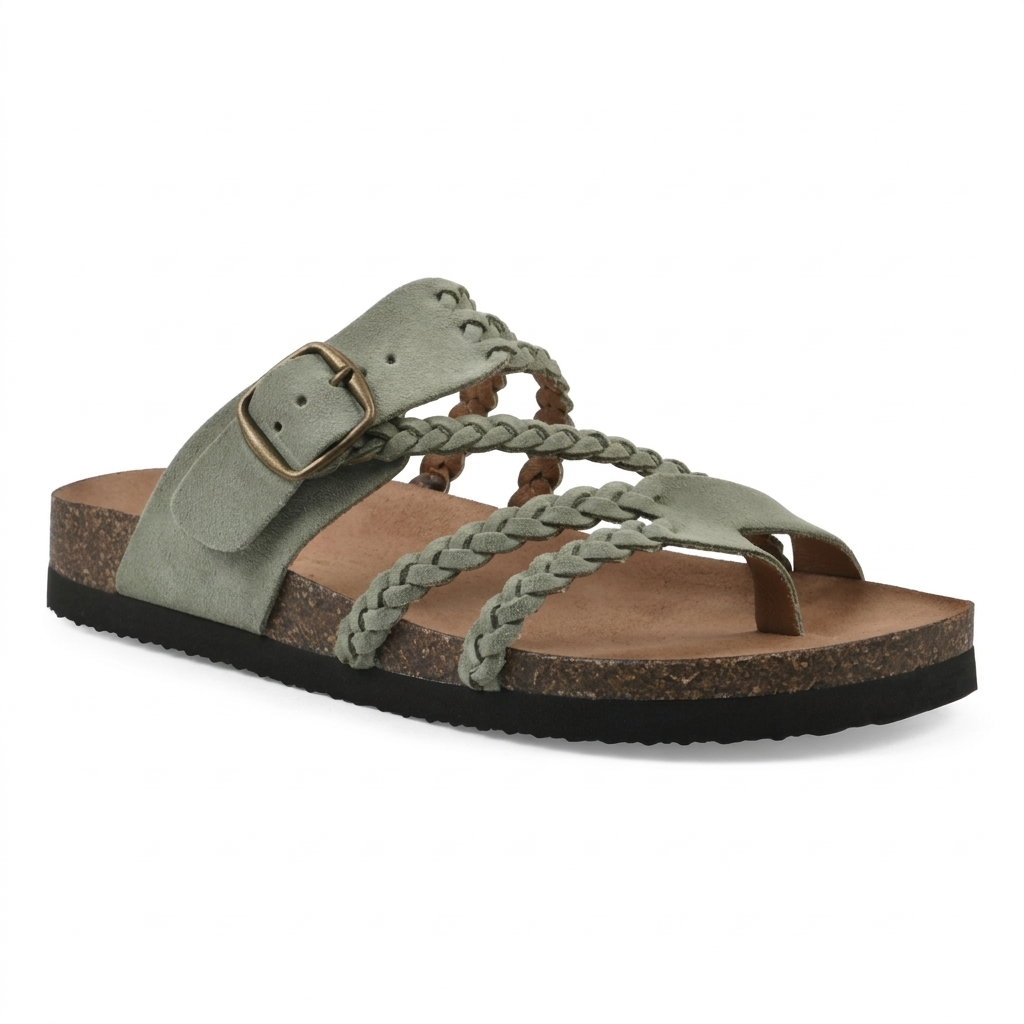 Hayleigh Trenzado Corcho Sandalias – Your Feet Called. They Want These.
