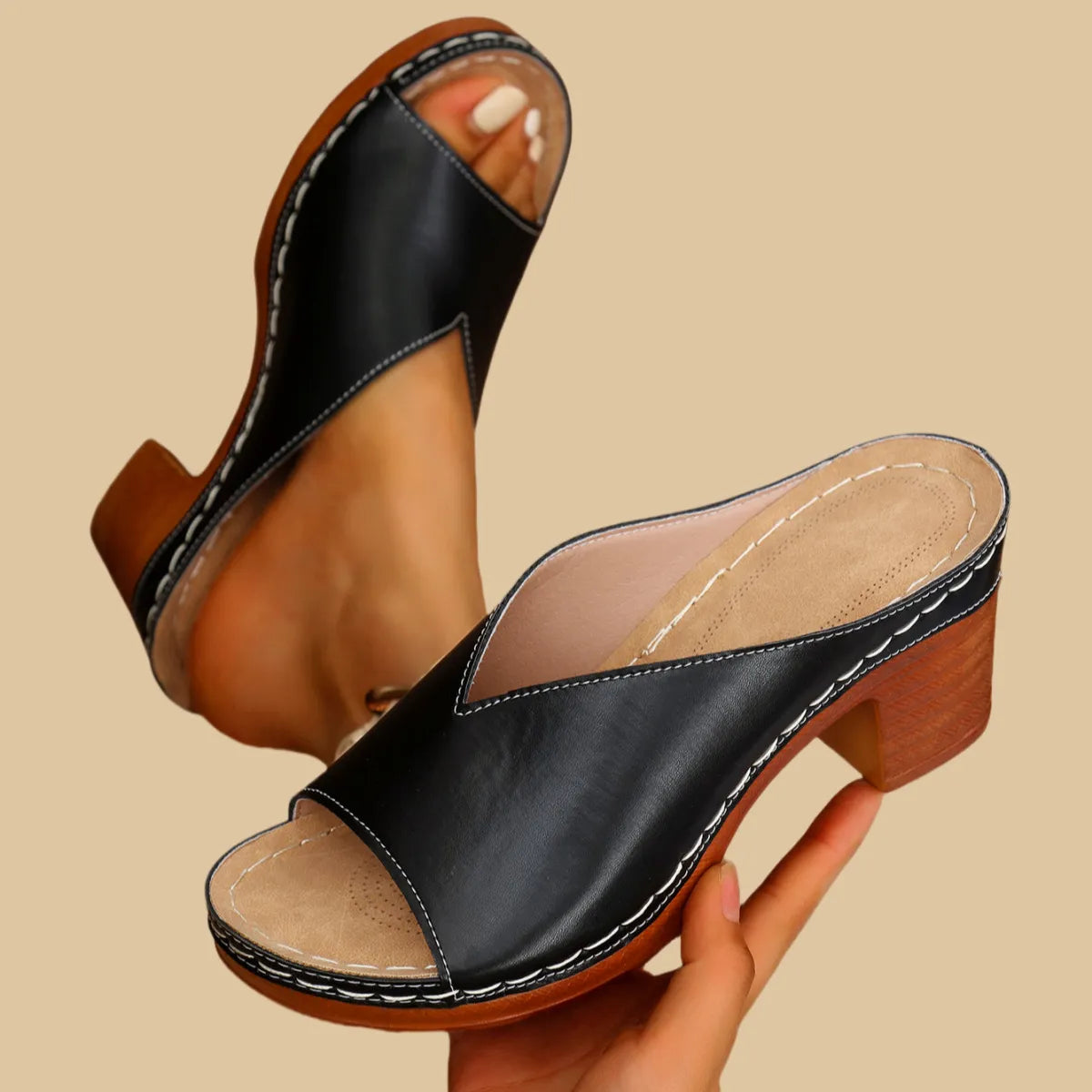 Verona Cuero Ortopédico Sandalias