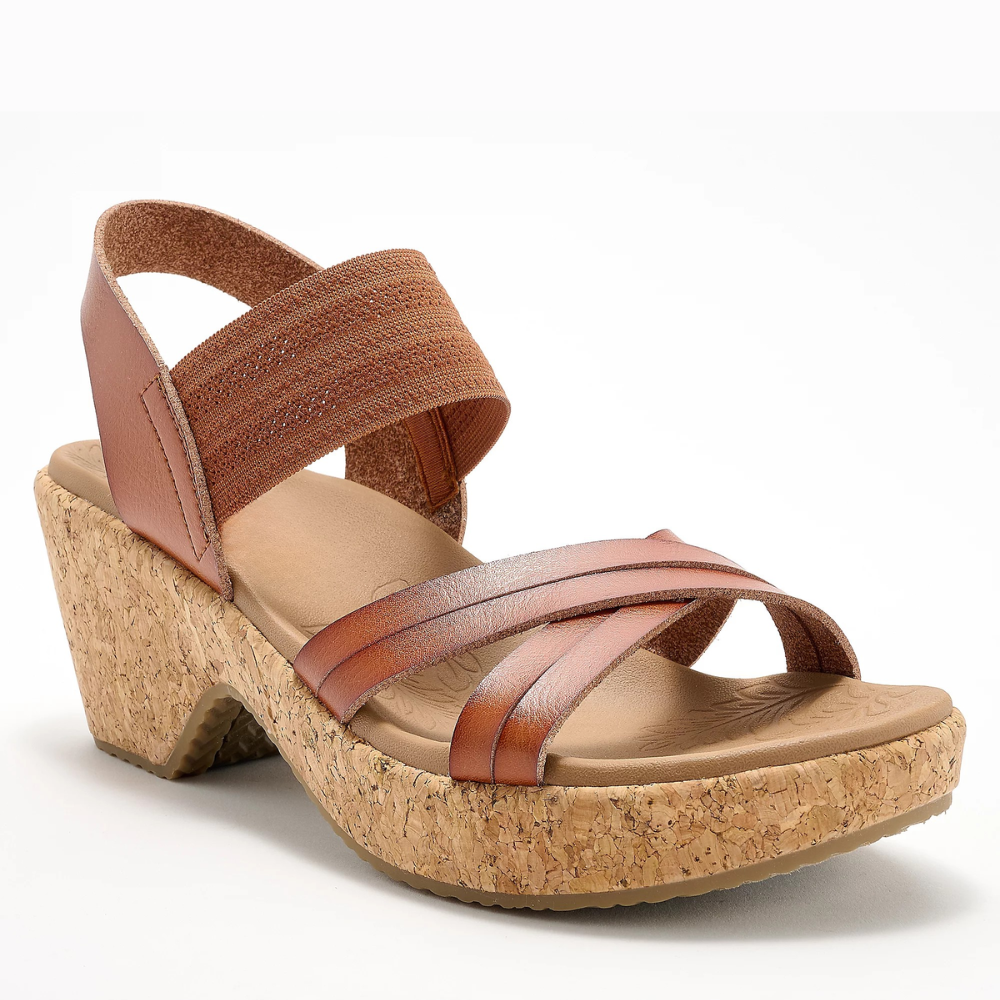 Brystol Corcho Cuña Sandalias – The Tacón That Doesn't Fight Back