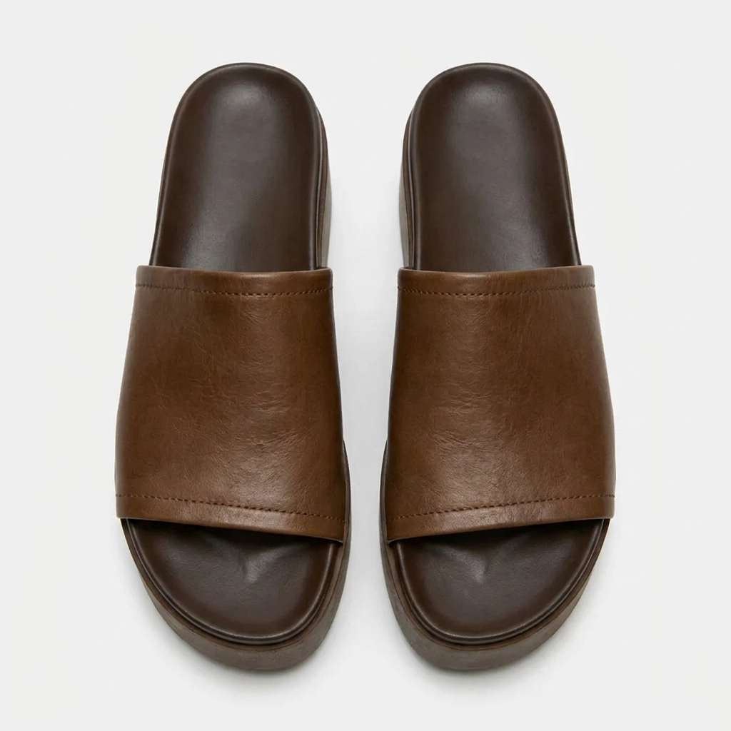 Arwinn Cuero Plataforma Sandalias