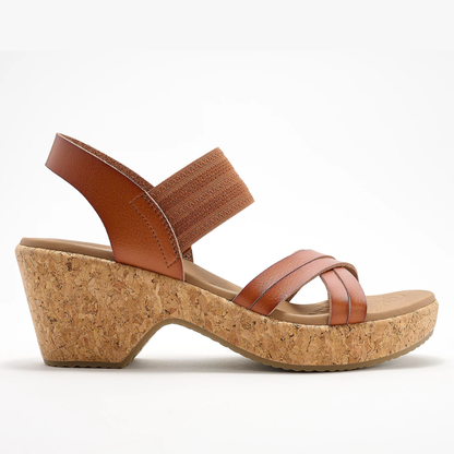 Brystol Corcho Cuña Sandalias – The Tacón That Doesn't Fight Back