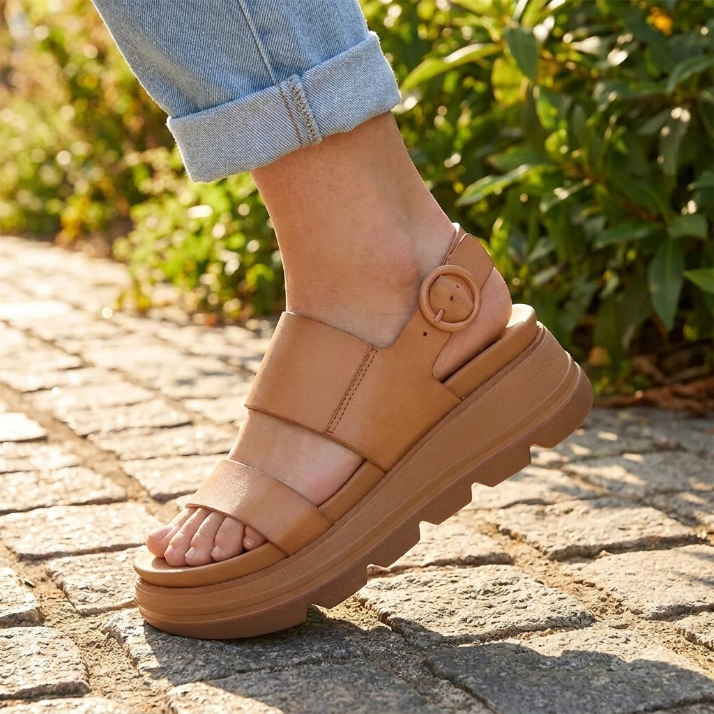 Cushioned Plataforma Cuña Sandalias – Walk on Clouds, Stand Tall All Day