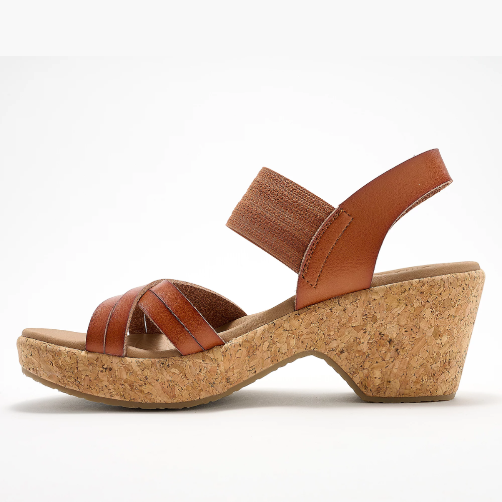 Brystol Corcho Cuña Sandalias – The Tacón That Doesn't Fight Back