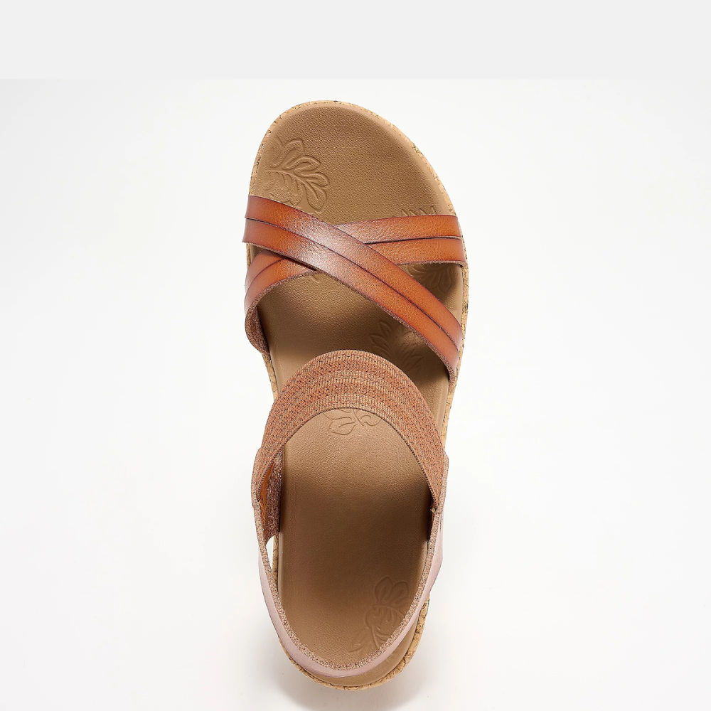 Brystol Corcho Cuña Sandalias – The Tacón That Doesn't Fight Back