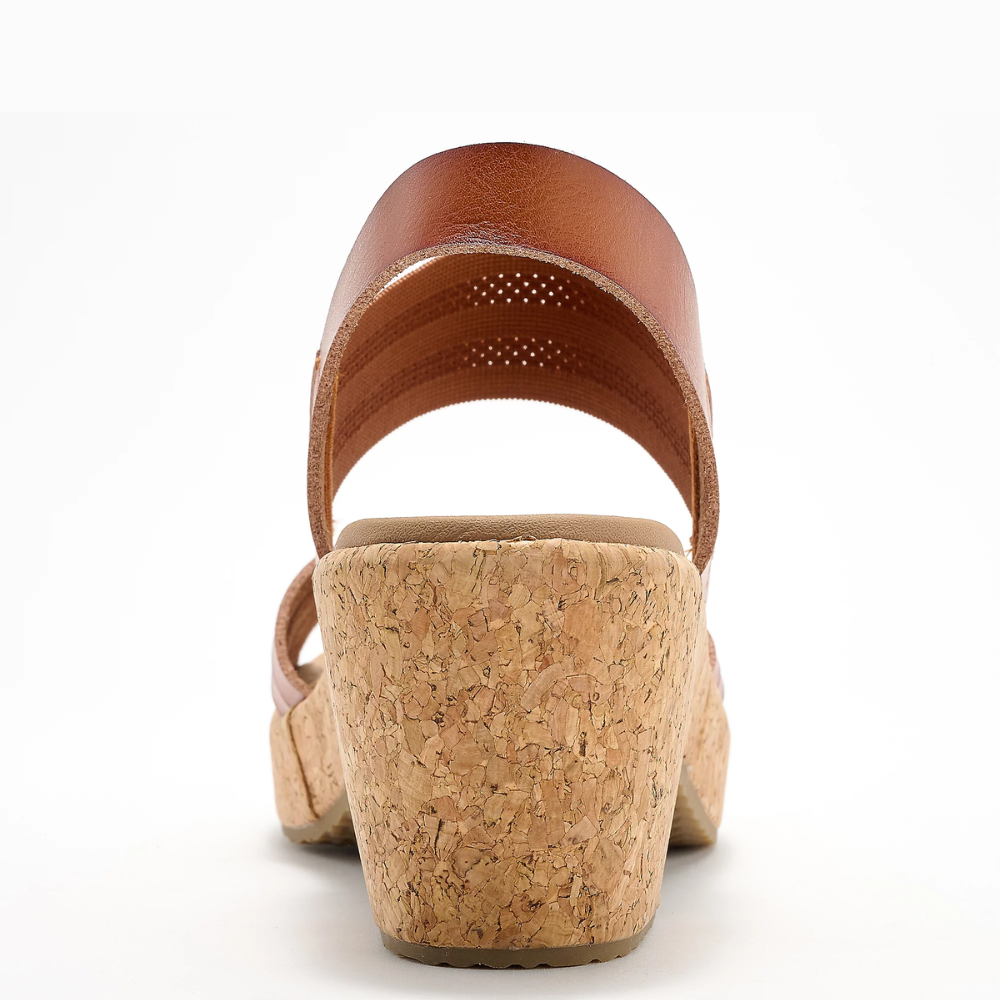 Brystol Corcho Cuña Sandalias – The Tacón That Doesn't Fight Back