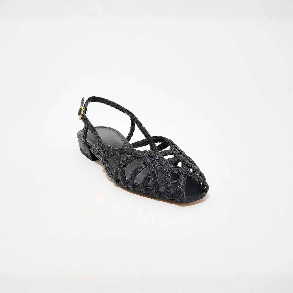 Aria Trenzado Cuero Destalonado Bailarinas – Effortless Summer Confort, All Day