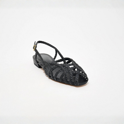 Aria Trenzado Cuero Destalonado Bailarinas – Effortless Summer Confort, All Day