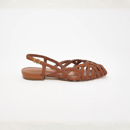 Aria Trenzado Cuero Destalonado Bailarinas – Effortless Summer Confort, All Day