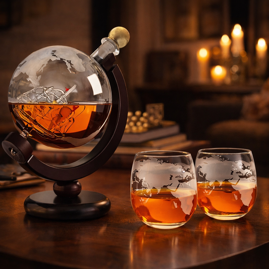 Decantador de Whisky - Edicion Mapa del Mundo