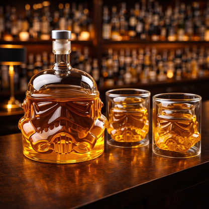 Decantador de Whisky - Set Botella y Vasos Edicion