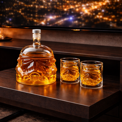 Decantador de Whisky - Set Botella y Vasos Edicion