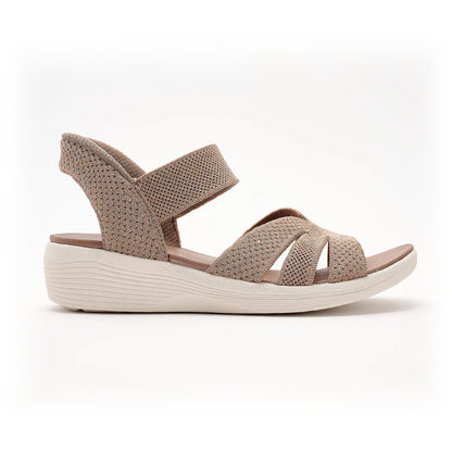 Lentejuelas Tejido Cuña Sandalias – Stretch Into Summer