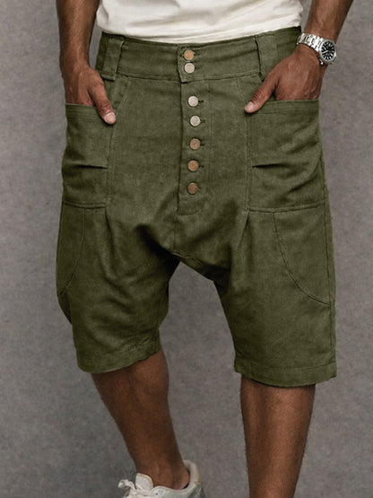 Shorts Bombacho 100% Algodon Entrepierna Caida