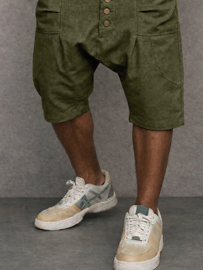 Shorts Bombacho 100% Algodon Entrepierna Caida