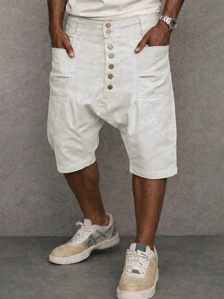 Shorts Bombacho 100% Algodon Entrepierna Caida