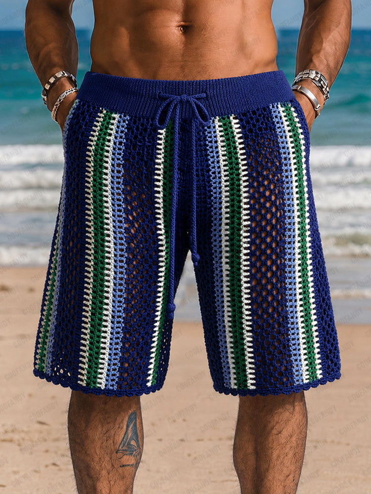 Shorts de Punto Trenzado Estilo Resort