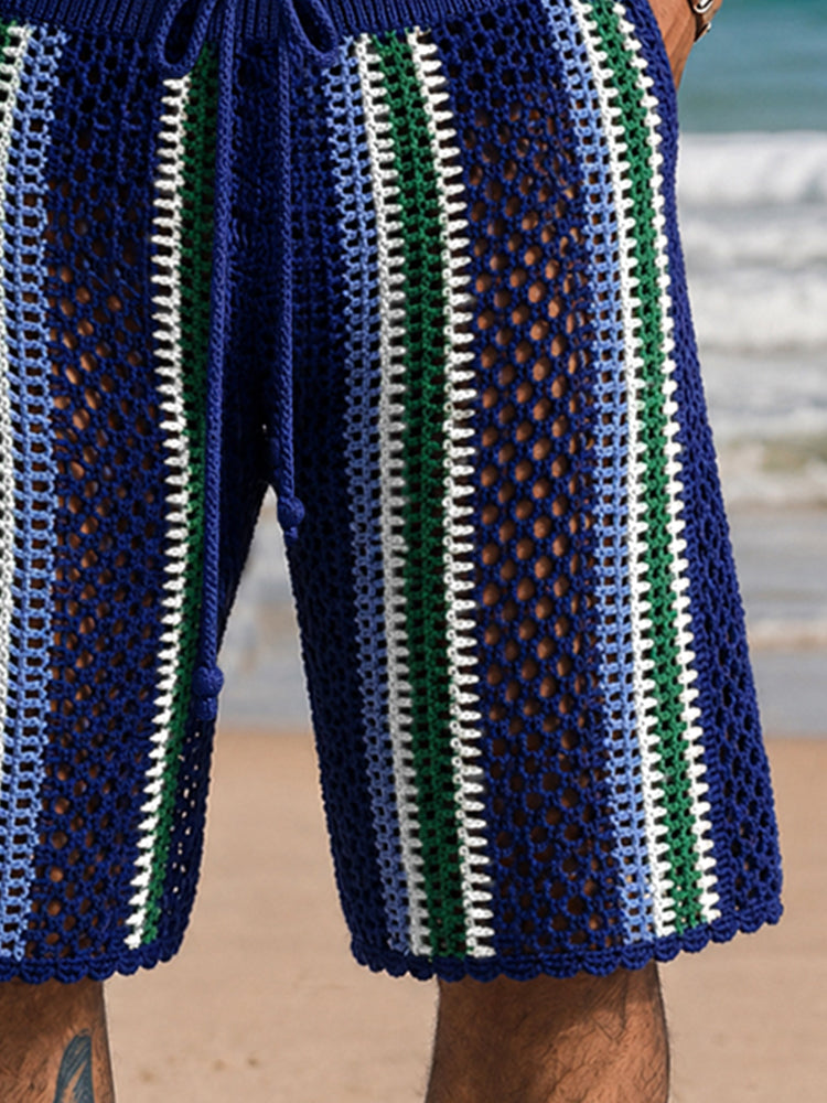 Shorts de Punto Trenzado Estilo Resort