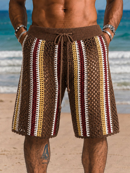 Shorts de Punto Trenzado Estilo Resort