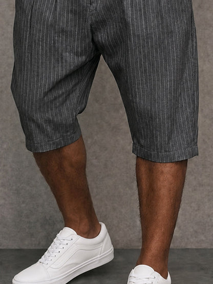 Shorts de Traje Moderno con Botones