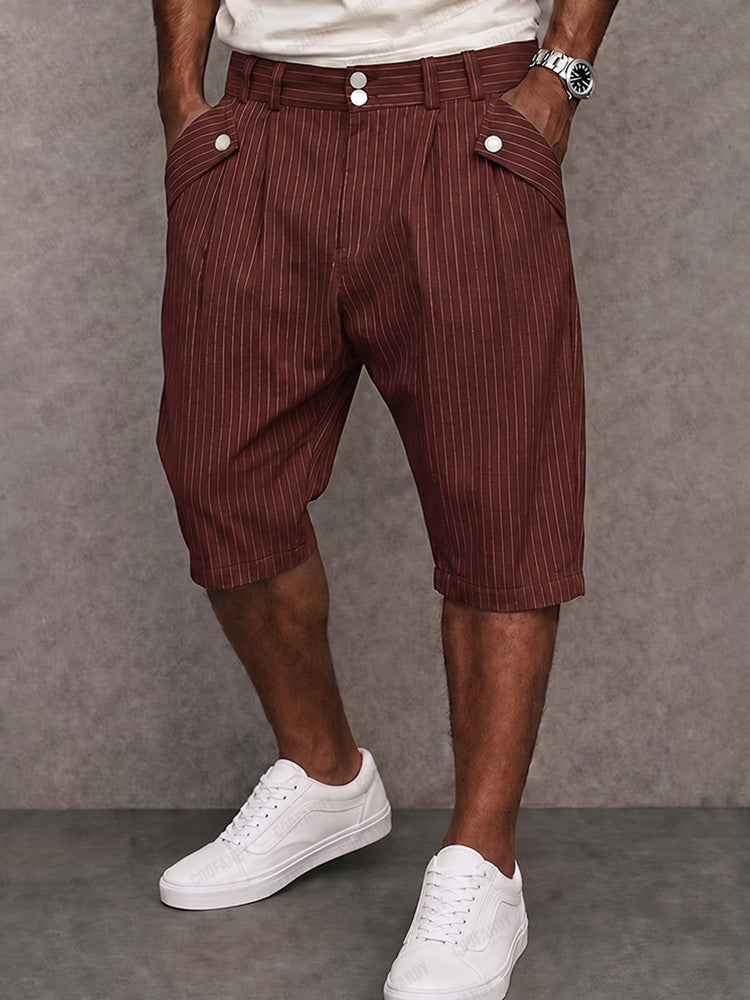 Shorts de Traje Moderno con Botones
