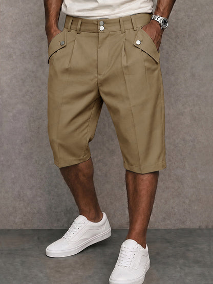 Shorts de Traje Moderno con Botones