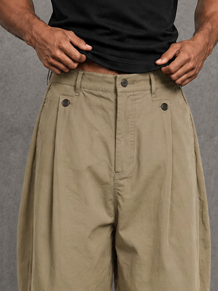 Shorts 100% Algodon Corte Relajado hasta la Rodilla