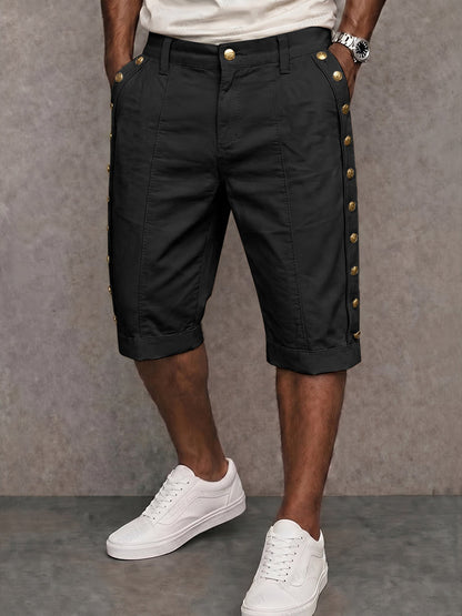 Shorts 100% Algodon con Botones Laterales