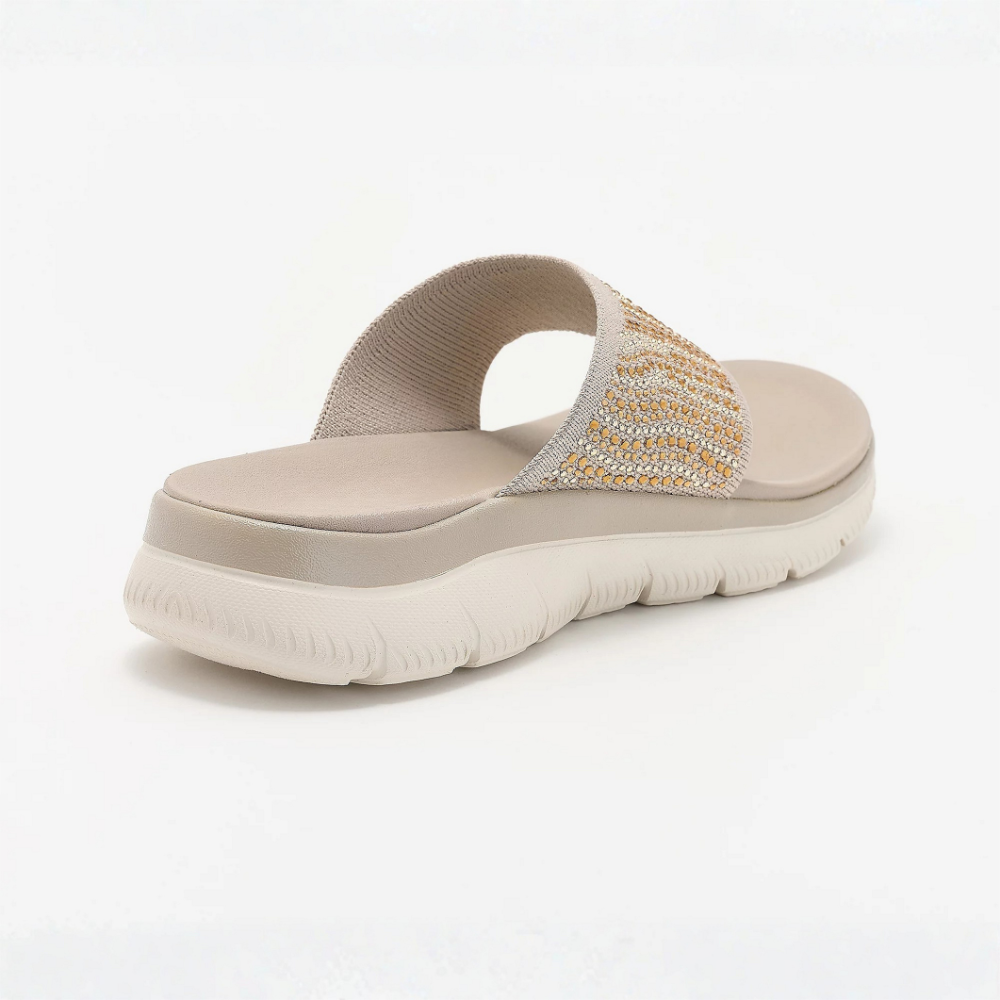 Stella Cristal Tejido Dedo Sandalias – Stretch Into Pure Confort