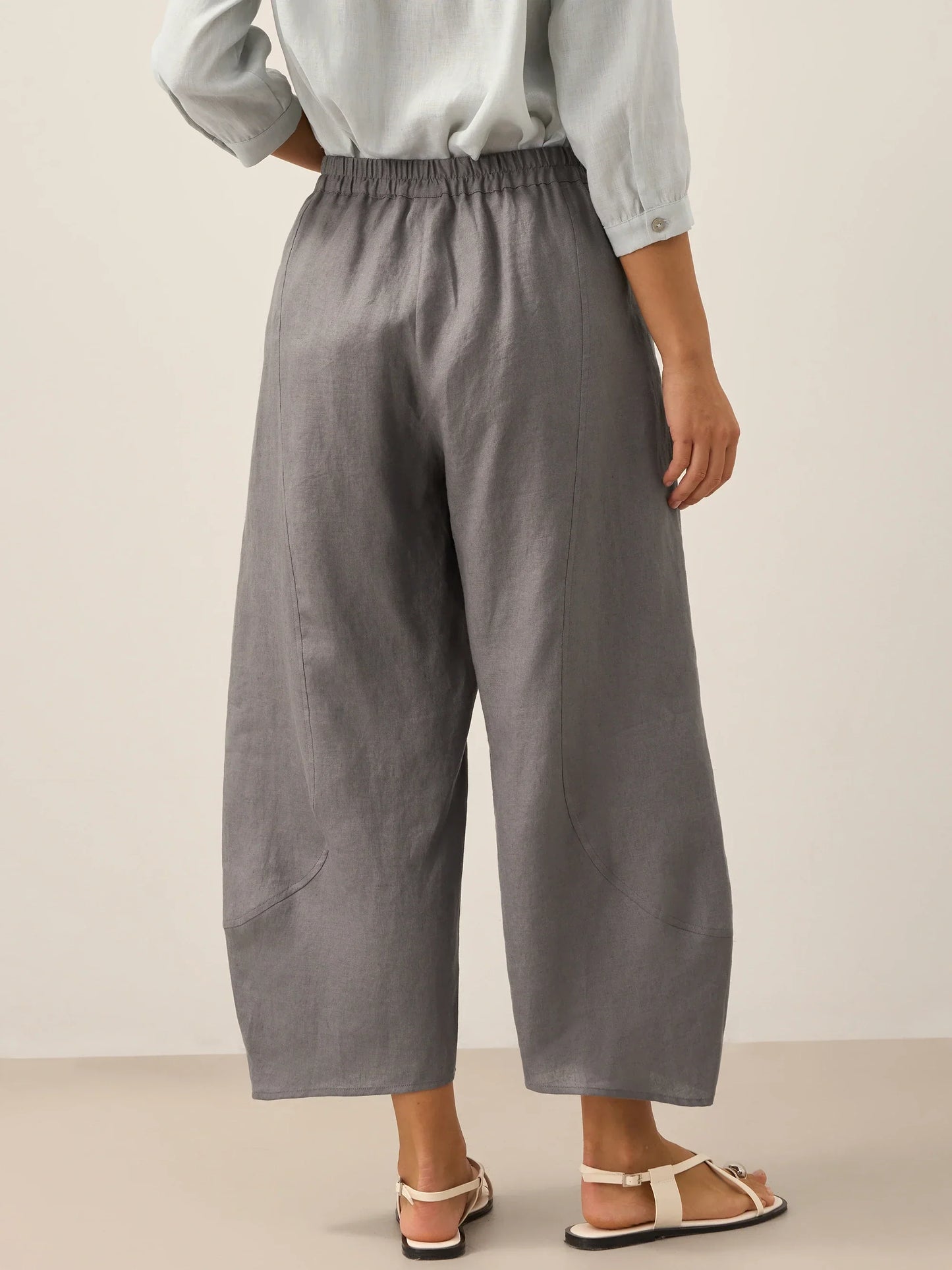 Pantalón tobillero clásico 100% lino ZOE