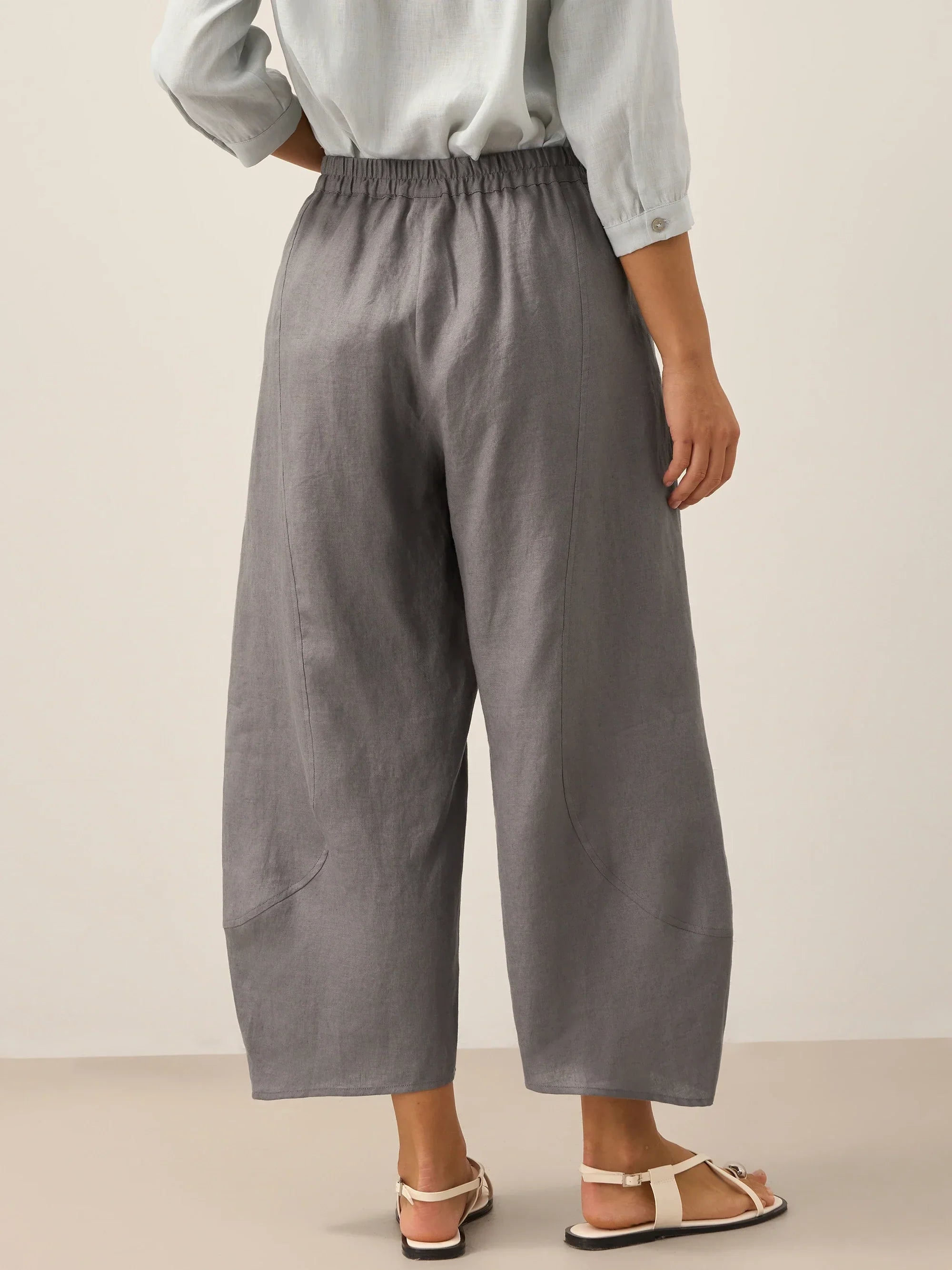 Pantalón tobillero clásico 100% lino ZOE