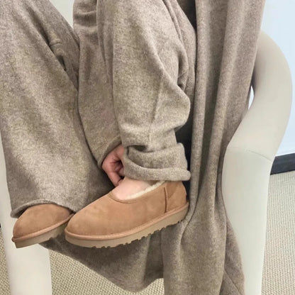 Acogedor Snow Pelo Mocasines for Mujer